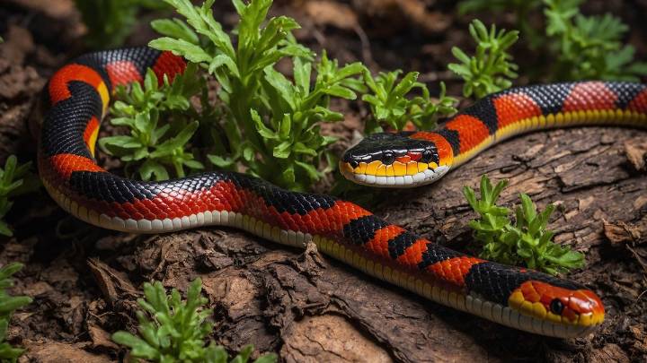 Coral Snake: Brightly Banded and Highly Venomous