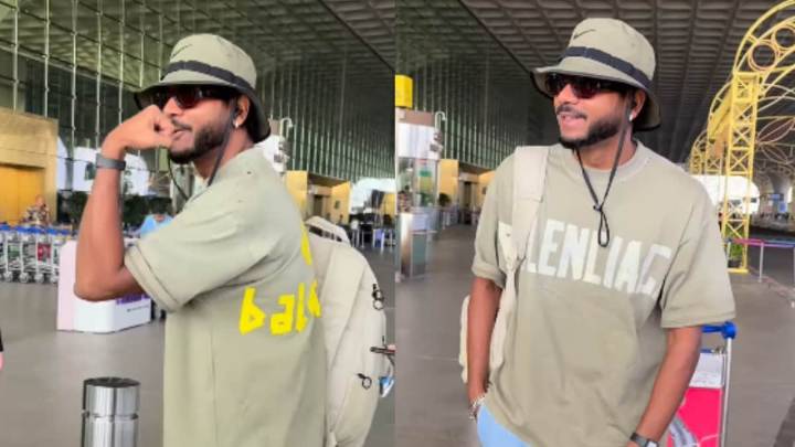 King, Wearing A Safari Hat, Makes A Rare Appearance At Mumbai Airport