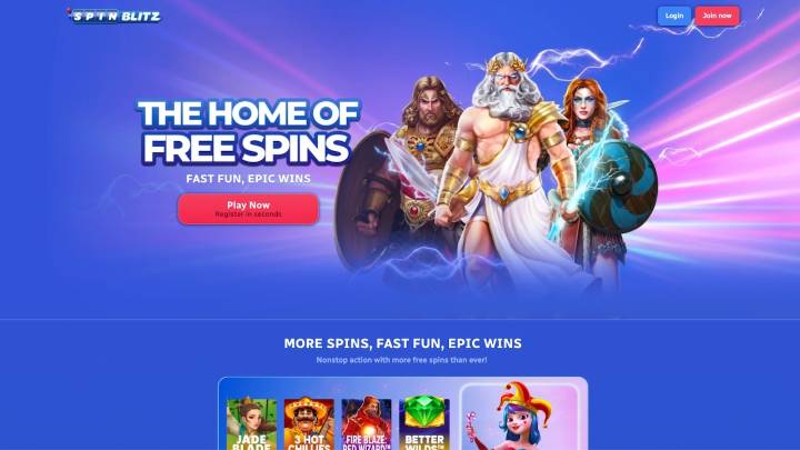 SpinBlitz Casino promo code BLITZ: Get up 57.5K GC, 12.5 SC and 30 free spins