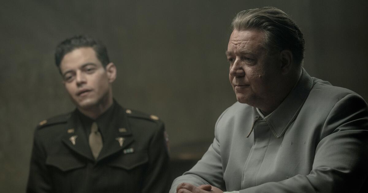 Review: In 'Nuremberg,' it's dueling Oscar winners on trial, felled by a too