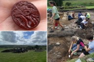 Archaeologists discover 2,000-year-old piece of fruit, other treasures at Ancient Roman fort