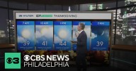 What will the weather be on Thanksgiving in the Philadelphia region?