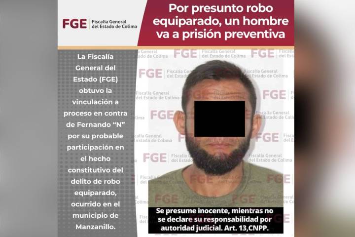Por presunto robo equiparado, un hombre va a prisión preventiva