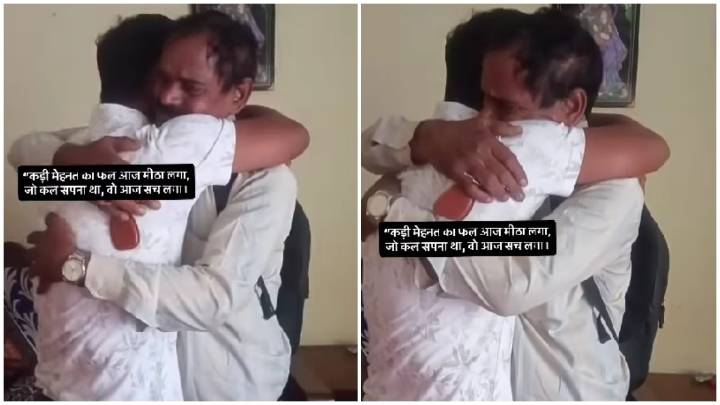 Father breaks down as son becomes Chartered Accountant, emotional video goes viral