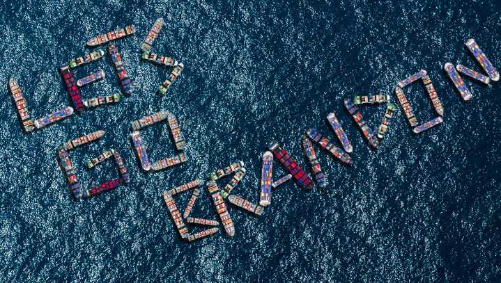 Backed-Up Cargo Ships Positioned To Spell Out ‘Let’s Go Brandon’