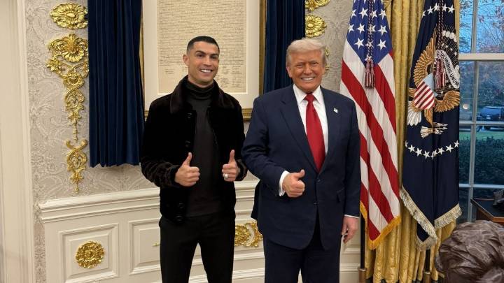 Cristiano Ronaldo cena con Trump en la Casa Blanca como parte de la delegación árabe
