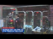 Woman set on fire on CTA Blue Line train in Loop, Chicago police say