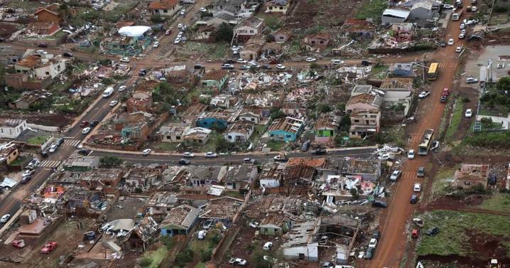 ‘Unprecedented’ tornado tears through southern Brazil, killing at least six