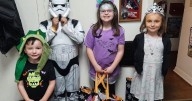 Kids flocked to KJAS for Halloween candy