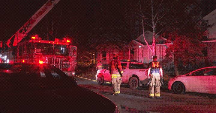 Two hospitalized in serious condition as fire destroys pair of homes in NE Calgary