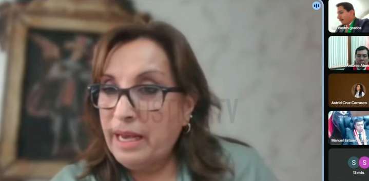 Juez llama la atención a Dina Boluarte en audiencia: "No me está viendo, debe conectarse"