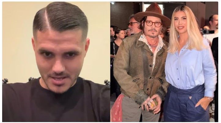 La drástica reacción de Mauro Icardi luego de la foto de Johnny Depp junto a Wanda Nara