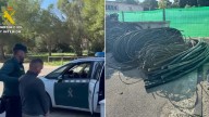 Desarticulada una banda criminal que robaba el cobre de empresas de telecomunicaciones de Mallorca
