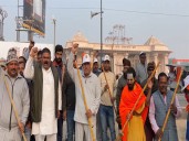 Cleanliness drive in Ayodhya ahead of flag hoisting ceremony