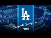 LIVE: Dodgers arrive in LA after World Series win