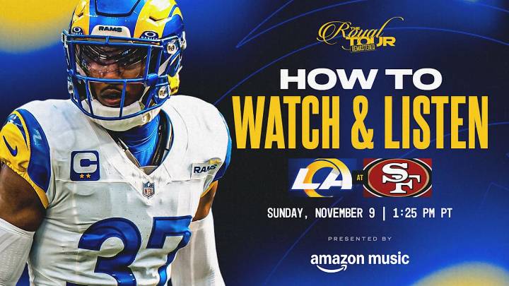 Los Angeles Rams at San Francisco 49ers: How to watch, listen to and live stream Week 10
