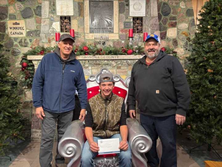 Area youth presented with Minnesota Lifetime Fishing Licenses