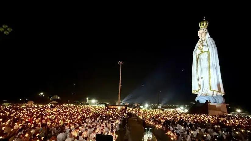 Inauguran en Brasil colosal estatua de la Virgen de Fátima de 54 metros de alto [FOTOS]