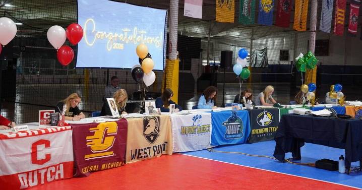 Local volleyball club celebrates athletes in college signing night