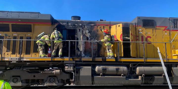 Lufkin intersection reopened following train fire