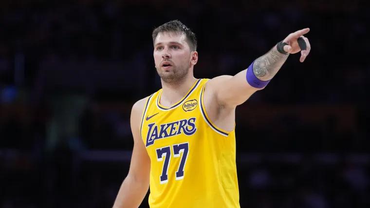 Luka Doncic gives Los Angeles Lakers veteran his flowers