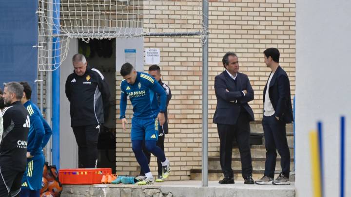Fernando López y Juan Forcén respaldan a la plantilla del Real Zaragoza