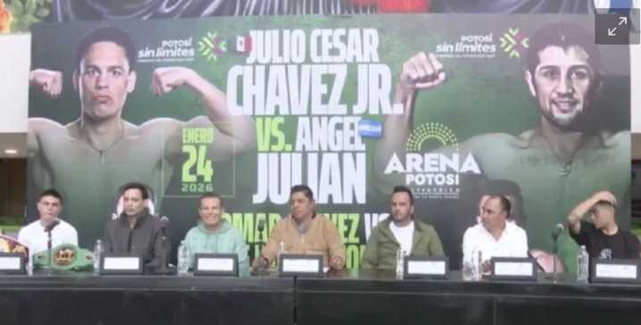Julio César Chávez Jr., vinculado a proceso, peleará en México; así fue presentada la función