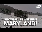 It’s snowing in western Maryland! First flakes of the season