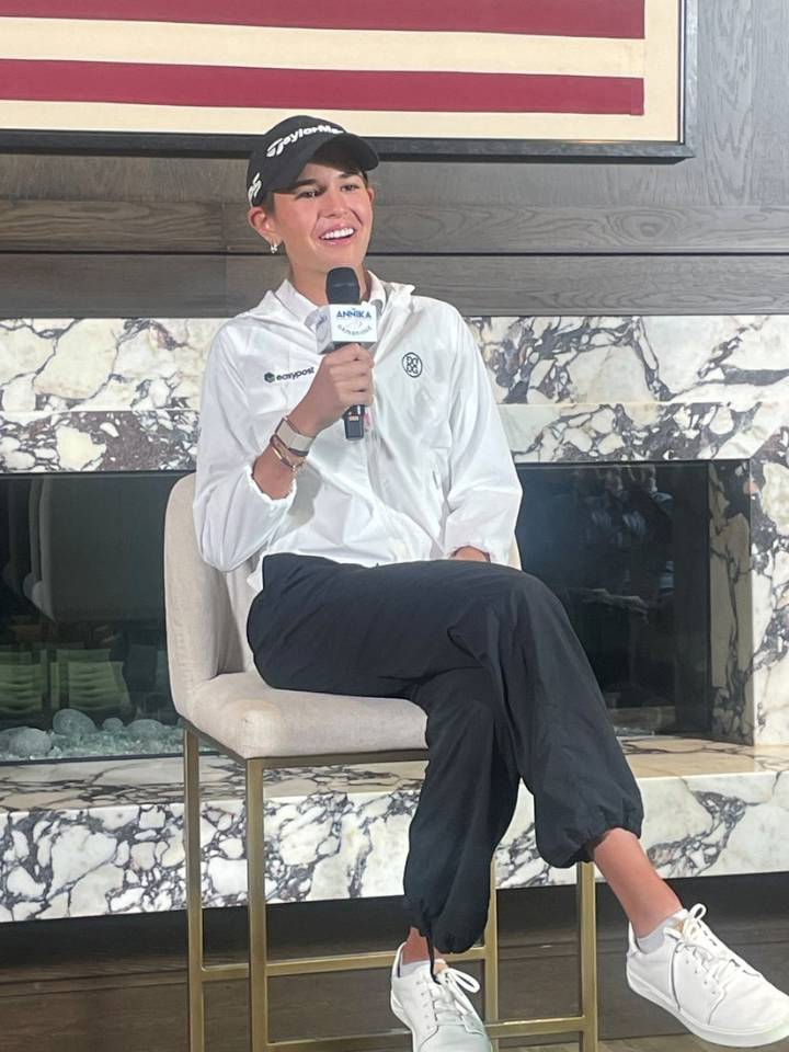 Deadspin | Kai Trump gets advice from President, Tiger Woods ahead of LPGA debut