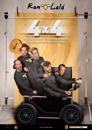 Ron Lalá presenta la comedia 4X4 el viernes 7 de noviembre en el Teatro Villa de Molina
