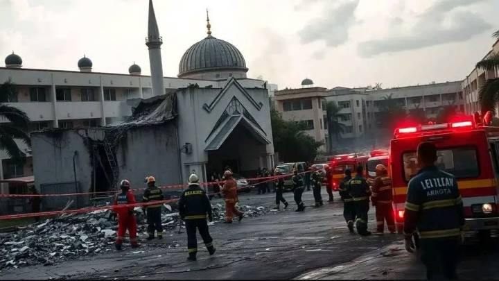 At least 54 injured in explosion at Indonesian school mosque