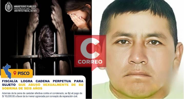 Pisco: le ofreció un caramelo a su sobrina de 6 años y la violó en su dormitorio