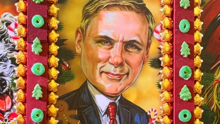 Eric Paulsen featured in holiday display at Ritz