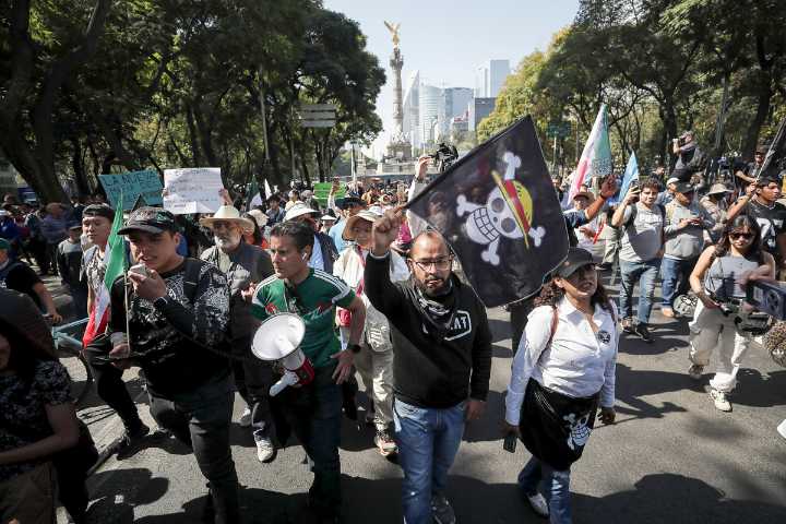 Nueva marcha de la Generación Z en Ciudad de México se realizó sin incidentes y con escasa participación