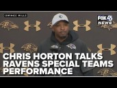 Chris Horton talks Ravens special teams performance