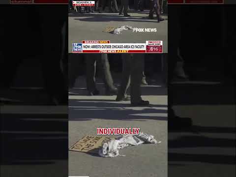 WATCH: CHAOS outside Illinois ICE facility as police make arrests #fox #foxnews #breaking