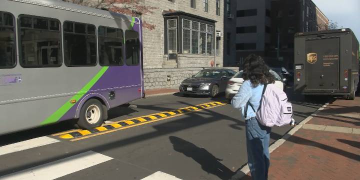 ‘Left turn hardening’ measures installed near VCU to improve pedestrian safety