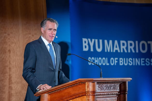 Staying loyal to core values: Mitt Romney delivers optimistic, faith