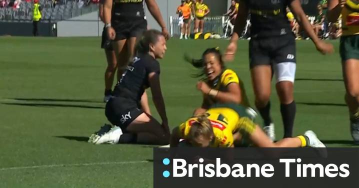 Debutant dives over the line