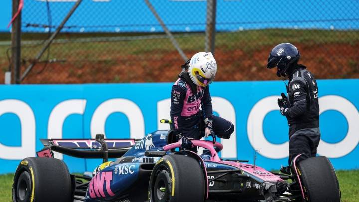 Sprint accidentada: Franco Colapinto y varios pilotos chocaron en el GP de Brasil
