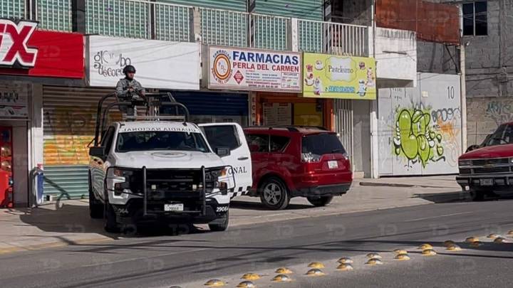 Alerta. Guardia Nacional realiza operativo en Xonacatepec por presunto robo de fusiles G36 en sus instalaciones