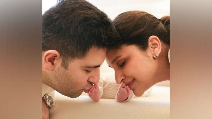 Parineeti Chopra, Raghav Chadha share first glimpse of their baby boy ‘Neer’
