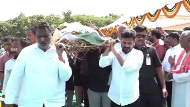 CM Revanth Reddy announces memorial park for poet Ande Sri