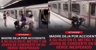 Impactante: mujer intenta subir al Metro con su bebé y queda atrapada dentro, dejándolo afuera