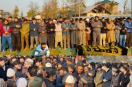 DC, SSP Budgam Join funeral of NT Muzaffer Ahmad Khan in Soibugh