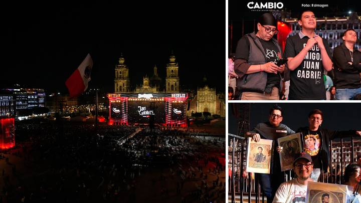 Solo Juan Gabriel puede lograrlo: 170 mil personas reunidas en el Zócalo para verlo en Bellas Artes