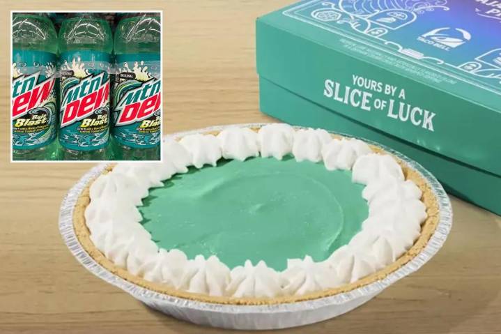 Taco Bell's new Mountain Dew Baja Blast Pie horrifies customers