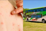 Pasajeros con sarampión que pasaron por Entre Ríos: el recorrido completo y paradas