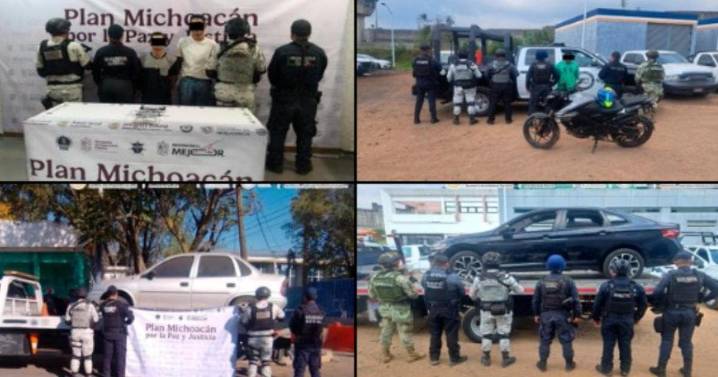 Plan Michoacán: detienen a cuatro; aseguran artefactos explosivos 'improvisados'