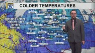 Colder temperatures move in overnight